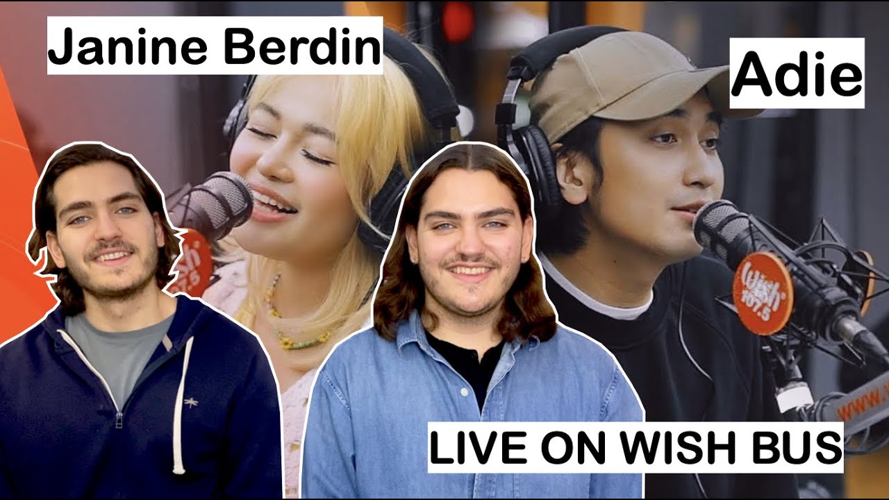 Twin Musicians REACT | Adie and Janine Berdin perform "Mahika" LIVE on Wish 107.5 Bus