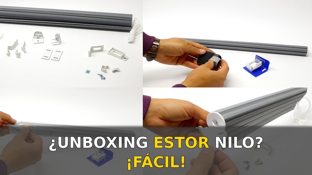 Unboxing estor translucido rayado nilo facil fijacion 17mm