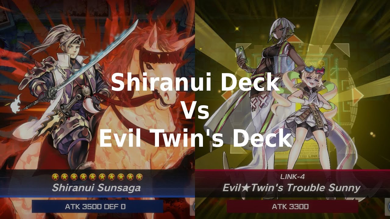 Yu-Gi-Oh! Master Duel | Shiranui Deck Vs Evil Twins Deck Showdown