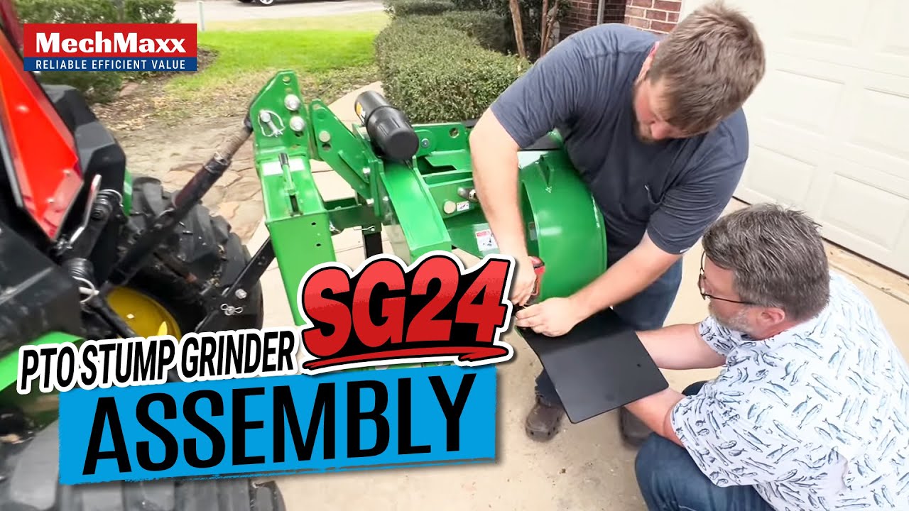 Видео по сборке измельчителя пней MechMaxx PTO SG24