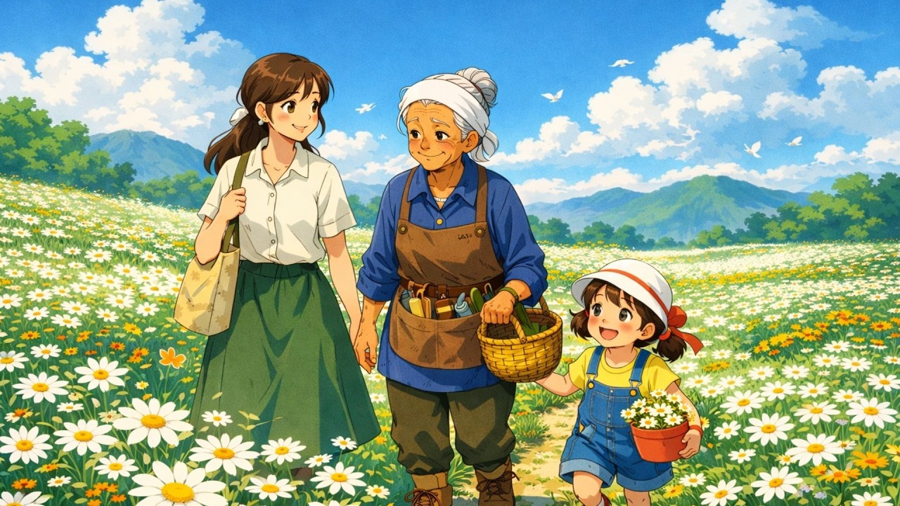 A Cozy Day Making a Daisy Table | Ghibli lifestyle & ghibli amazing