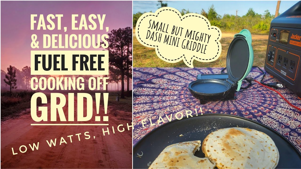 Cooking Breakfast, Lunch & Dinner  w/ JUST my DASH Mini Griddle While Solo Camping Off Grid!!