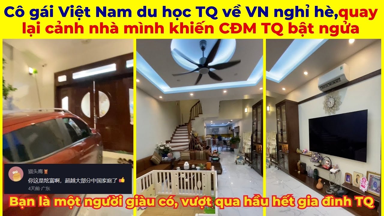 Sinh viên Việt Nam du học TQ về VN nghỉ hè và quay lại cảnh nhà mình, khiến Netizens TQ bật ngửa
