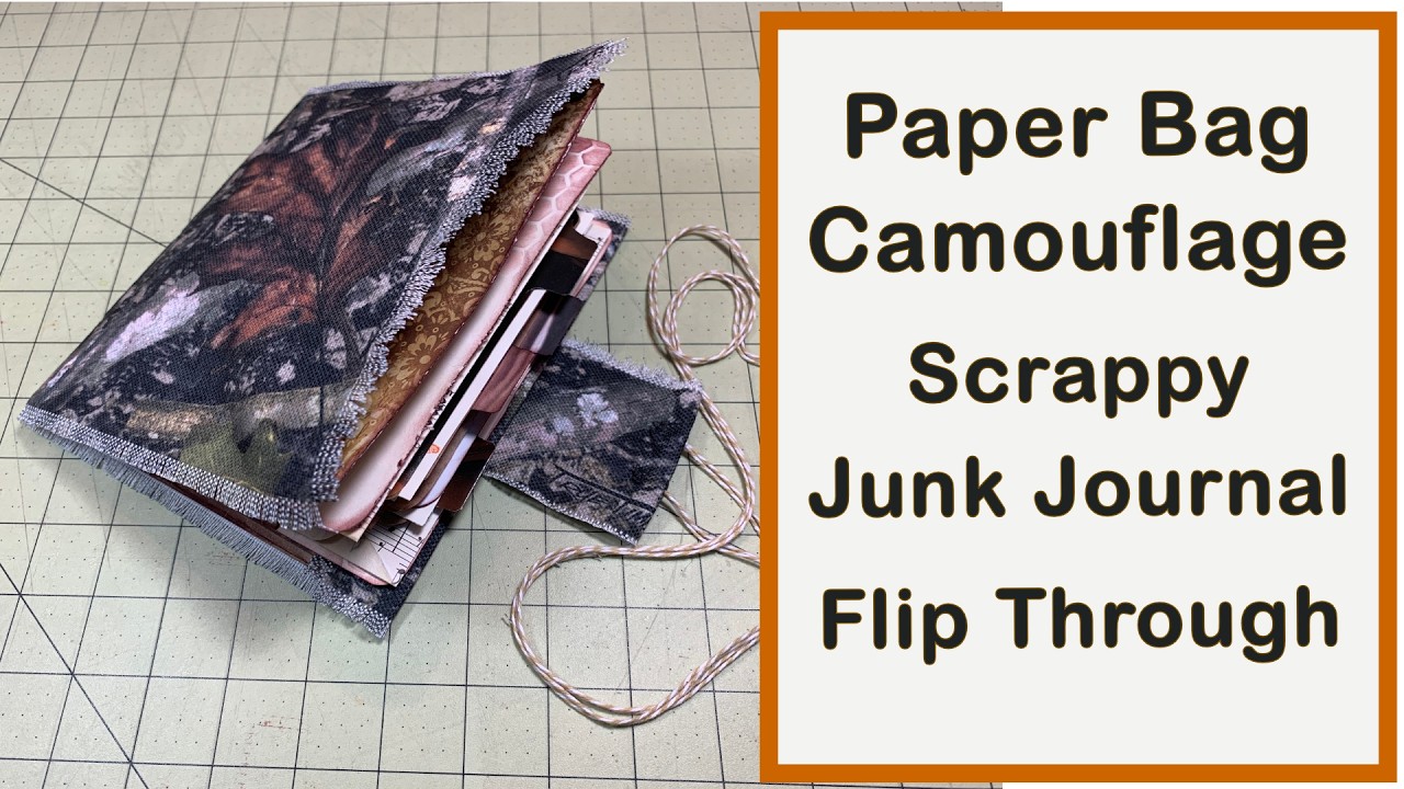 Camouflage Paper Bag Scrappy Junk Journal