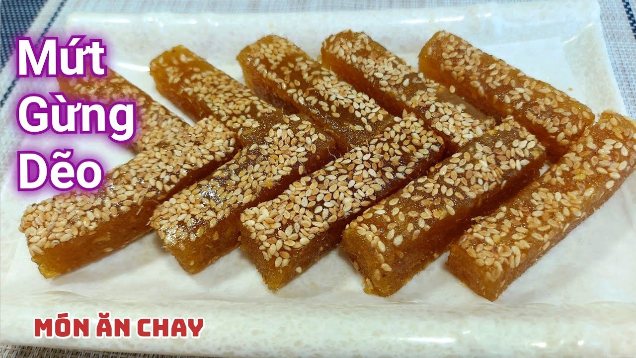 Как приготовить вкусный и очень простой имбирный цукат к празднику Тэт | Вкусные вегетарианские б...