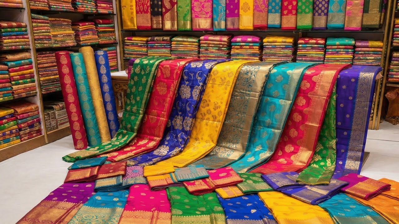 💥Shree Krishna Saree Center | Santipur Saree Market | Santipur Saree Wholesale Market | Saree Market