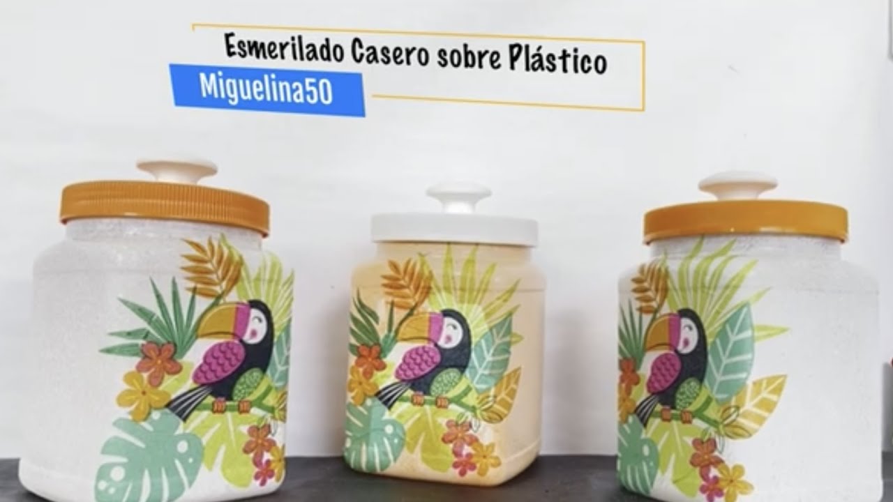 Esmerilado Casero en Plástico / by @Miguelina50 ✅🌺🌺