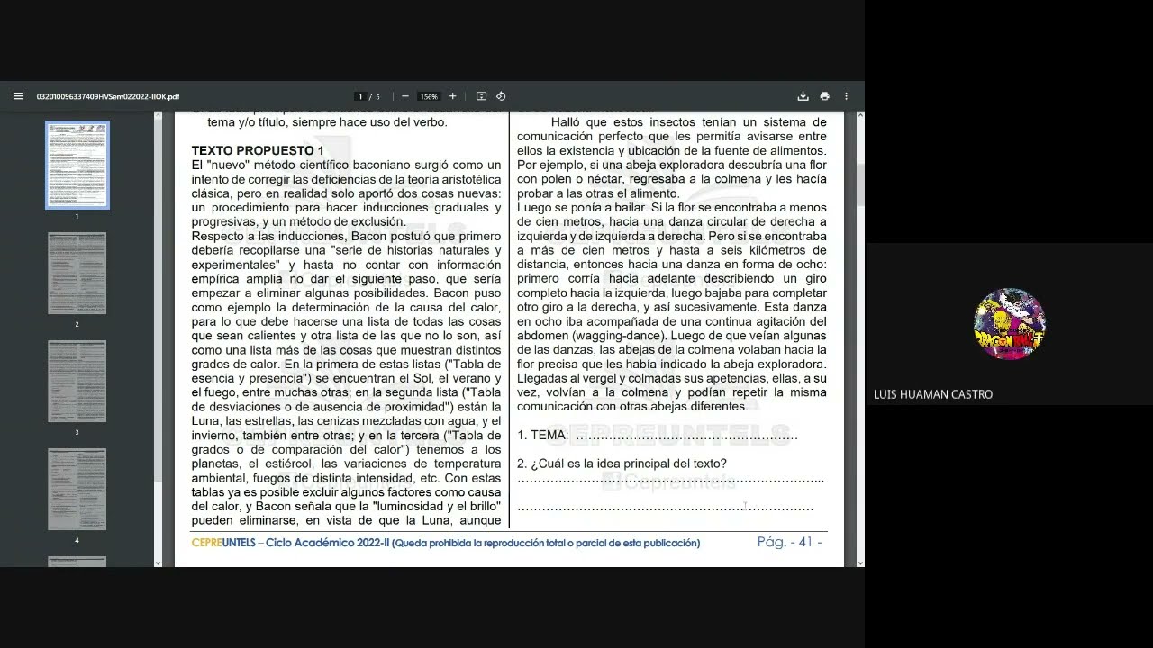 Jerárquica Textual - Habilidad Verbal / Clase completa / Cepre Untels / Semana 2