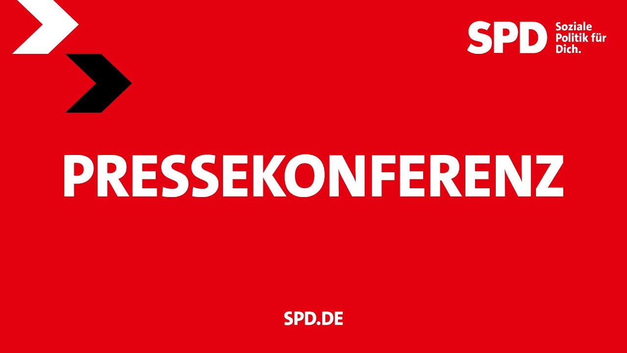Pressekonferenz des SPD-Parteivorstandes
