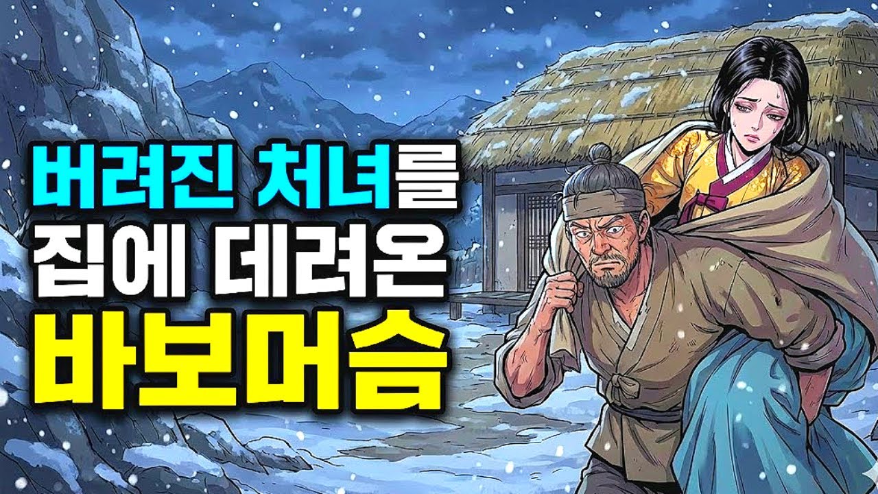 쫓겨난 처녀를 집에 데려온 바보머슴의 충격적인 정체...야담 옛날이야기 설화 전설 신화 민담