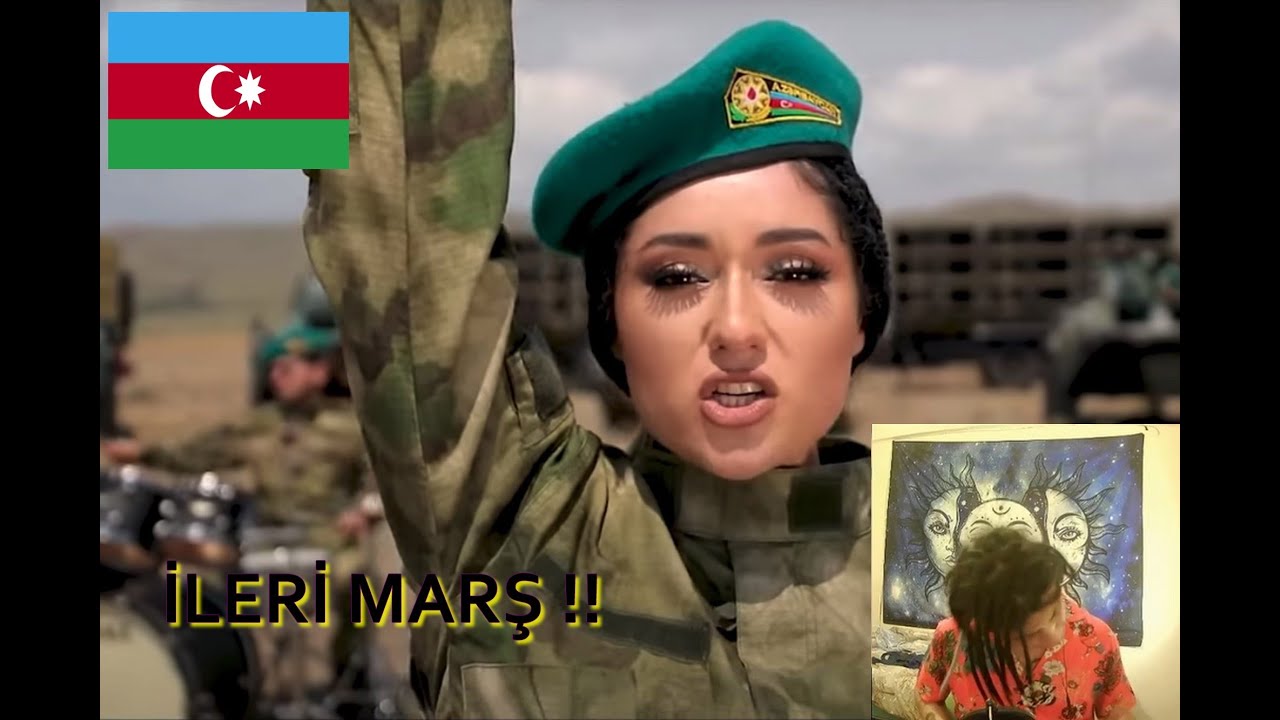 Azerbaijan Army with Nur Band - ATEŞ - REACTION