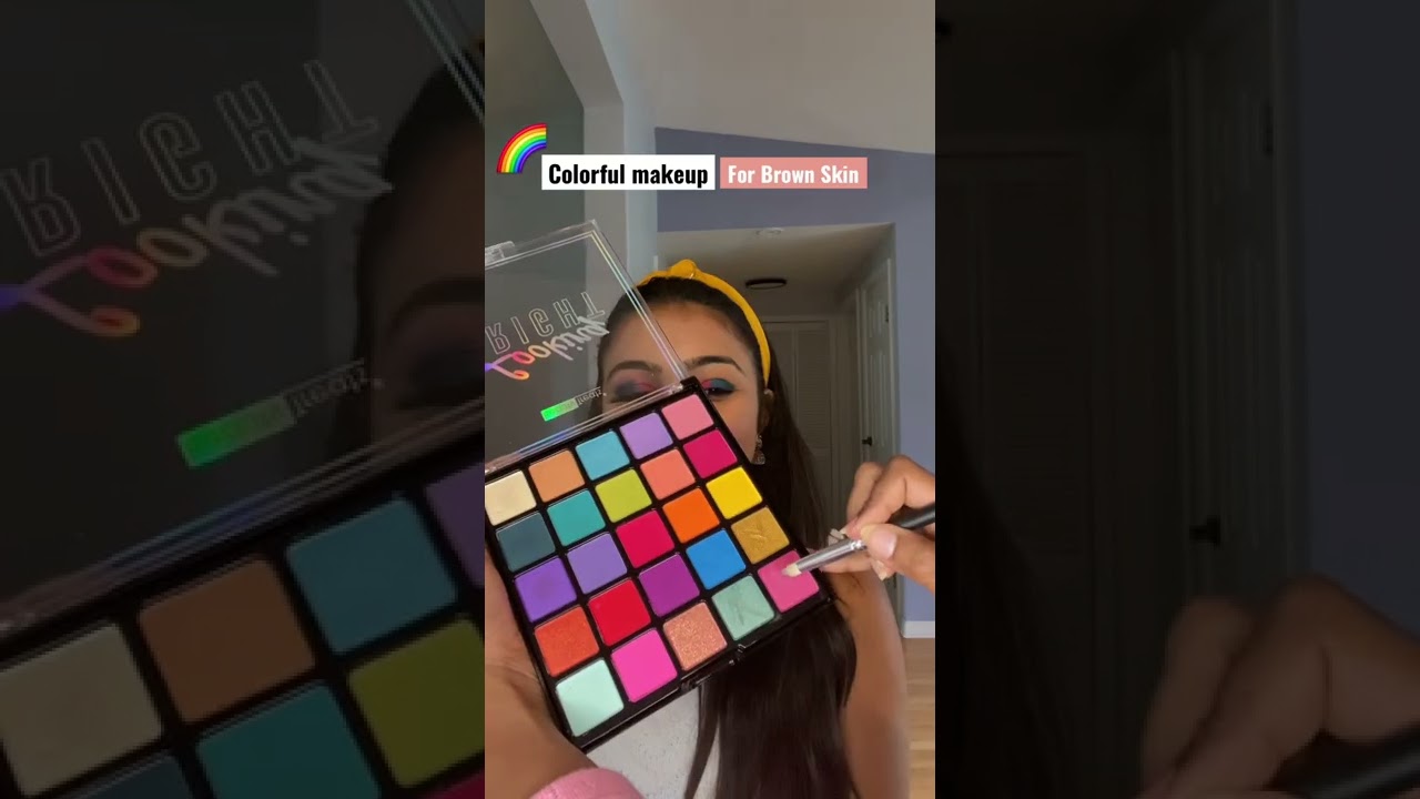 COLORFUL MAKEUP FOR BROWN SKIN| Mermaid Bidisha🌈 #pridemonth2022