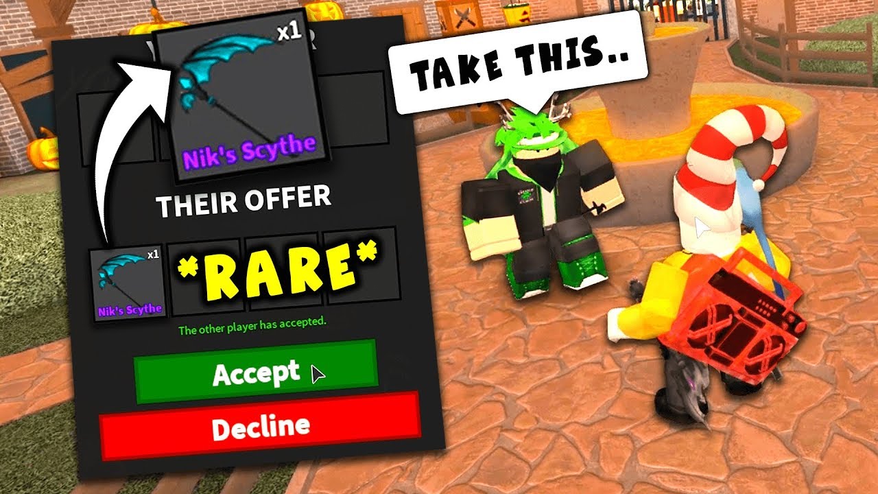 MM2 Map Builder JOINED MY GAME and GAVE ME THIS... *1 of 5 in The World*