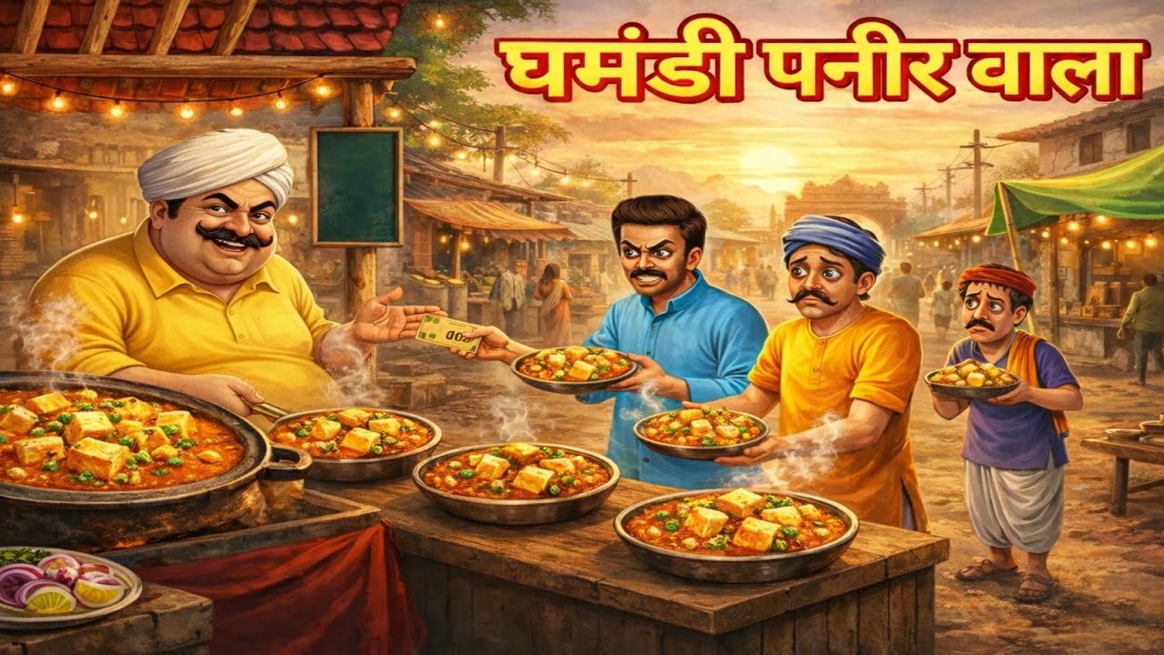 घमंडी पनीर वाला हिंदी कहानी। Moral stories। Ghamandi panir wala । Hindi kahani। Kahaniya cartoon 