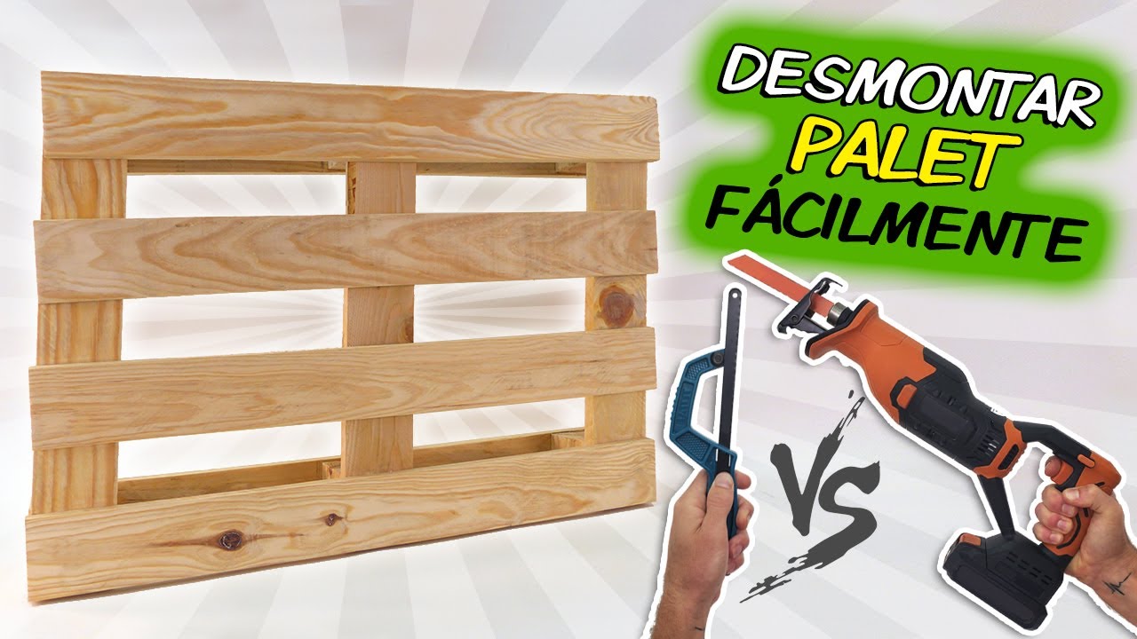 Como DESMONTAR PALETS f&aacute;cilmente y SIN ROMPERLOS 👍