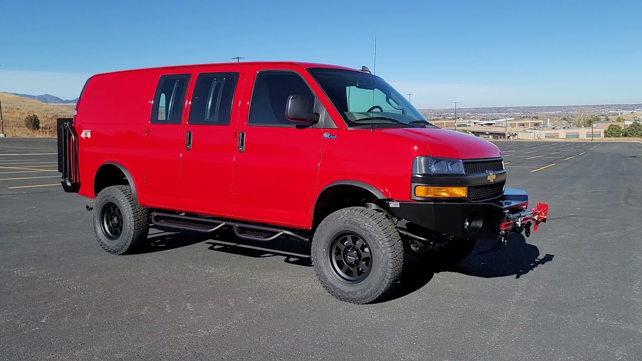 2021 Chevrolet 2500 Express Quigley 4x4 with Timberline Upfit and Lift