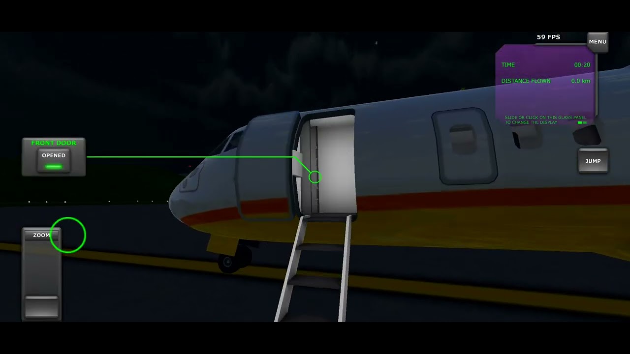 Gameplay de turboprop flight simulator