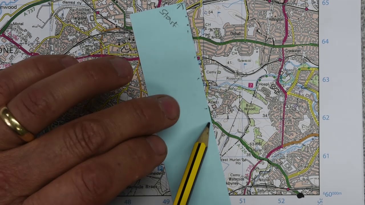Measuring distances on an OS map