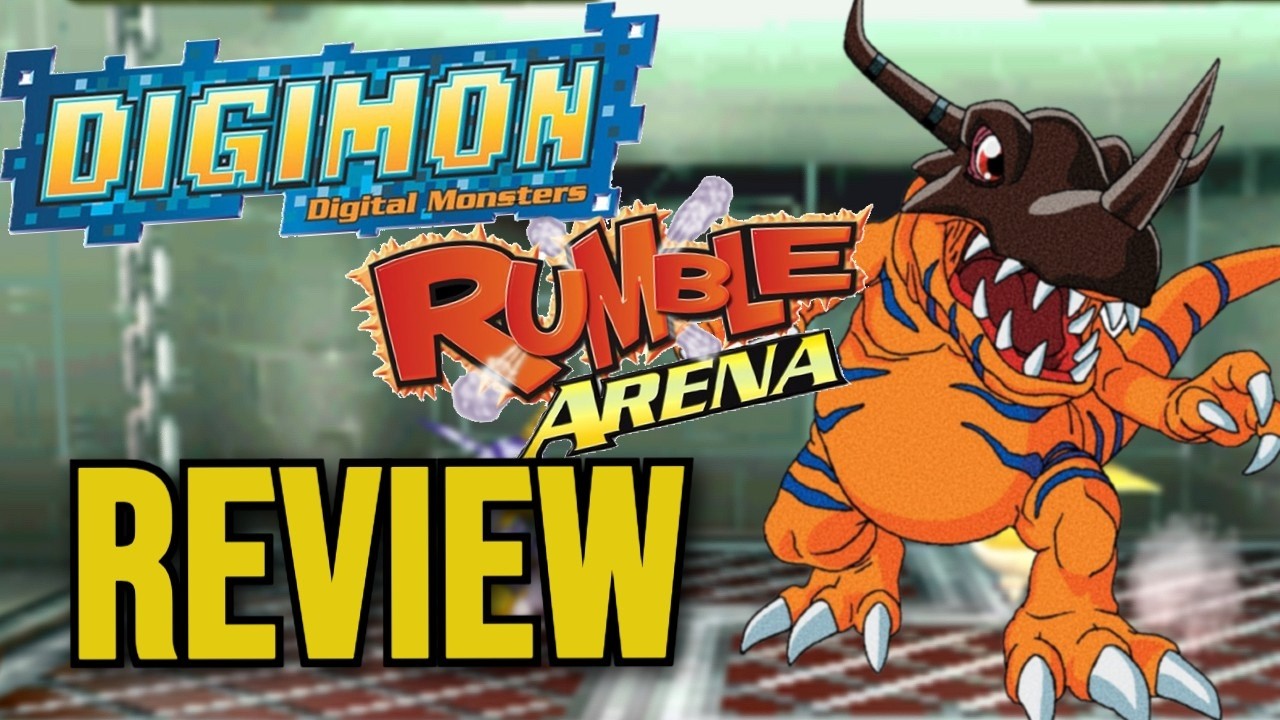 JOGO classico de inf&acirc;ncia! | Digimon Rumble Arena de PS1 Review