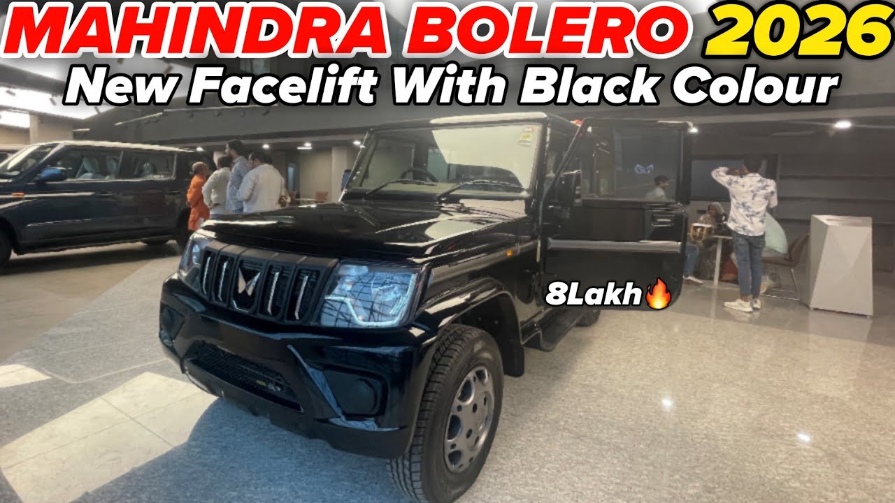 ||MAHINDRA BOLERO 2026 New Facelift with New Black Colour Full Detailed Review 🔥||