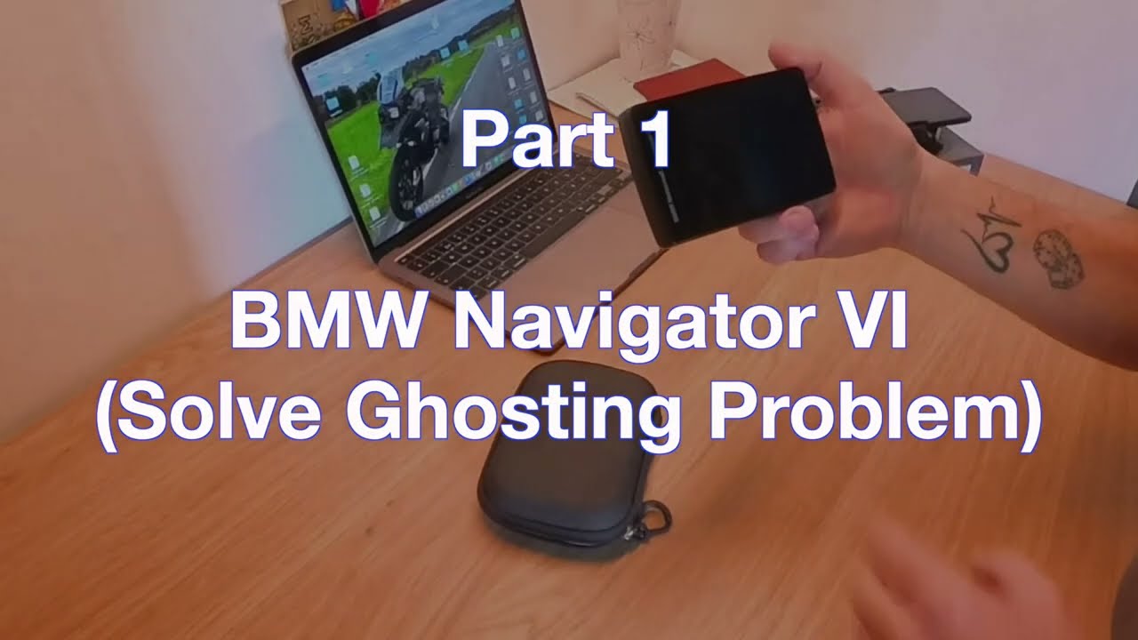 Fixing Ghosting BMW Nav 6 in one minute, and comparing it to BMW Connecter Ride Cradle.