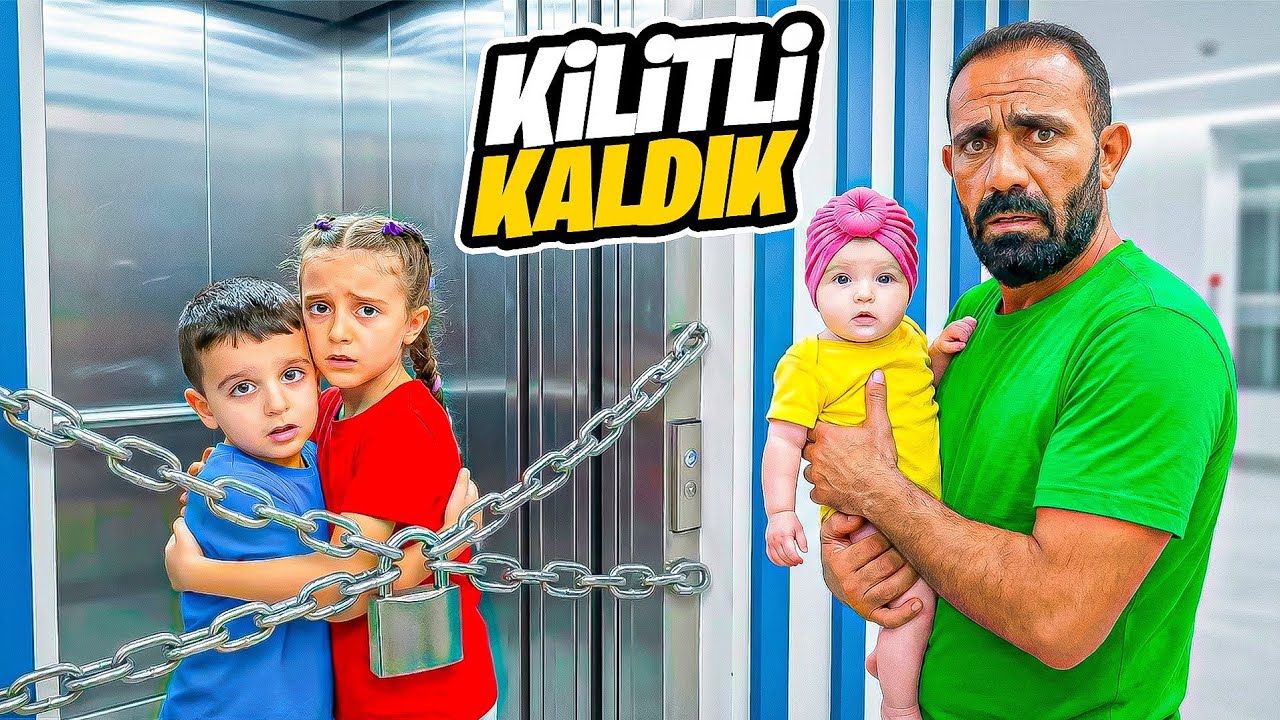 POYRAZ ELİF ASANSÖR BOZULDU KİLİTLİ KALDIK!!