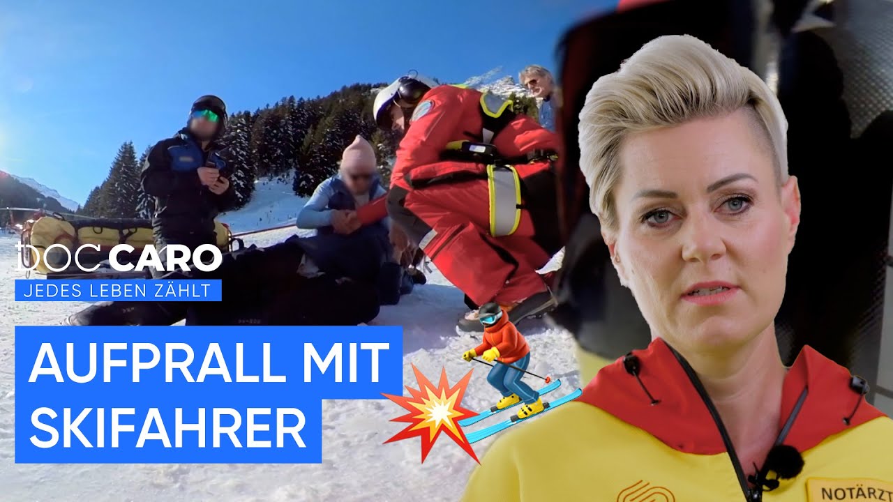 AUSGERENKTE Schulter nach AUFPRALL mit Skifahrer 🚁⛷️ | Doc Caro | VOX