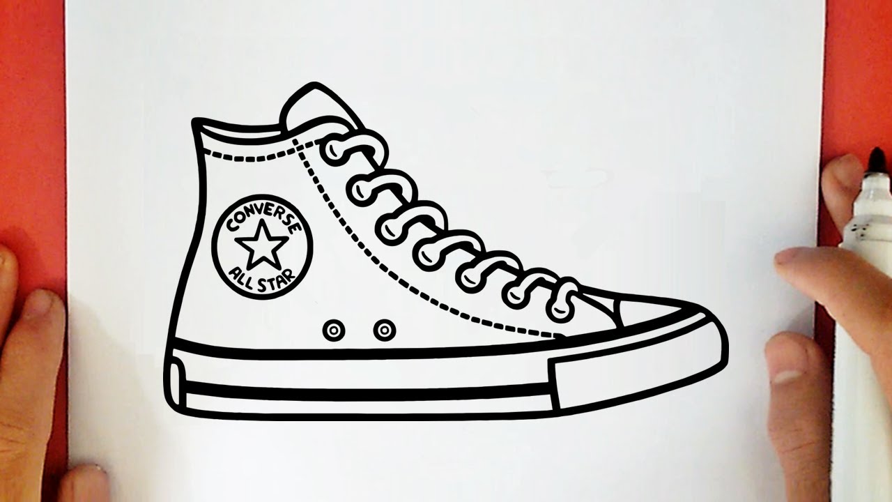 COMO DESENHAR UM TÊNIS ALL STAR