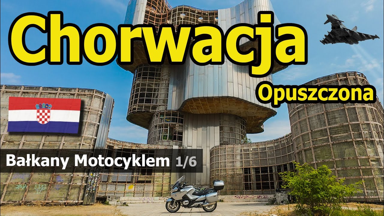 Bałkany Motocyklem - Chorwacja jakiej nie znasz! Podziemna baza lotnicza i nietypowy budynek.