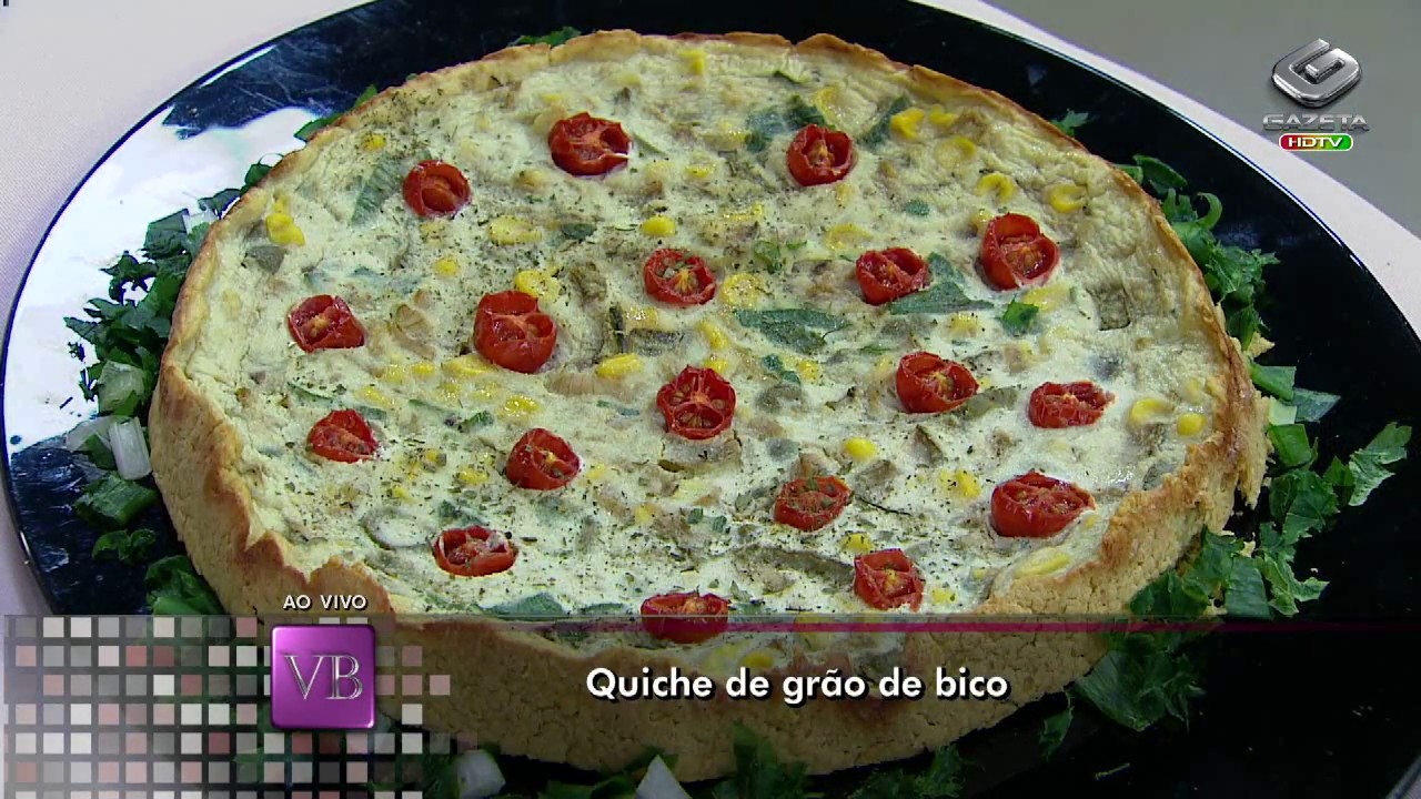 quiche de grão de bico