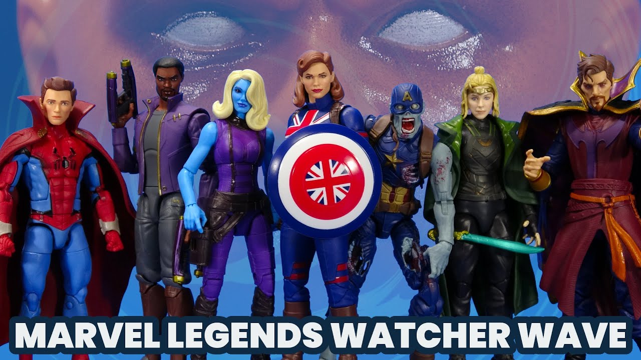 Marvel Legends: Что если? Uatu Wave, Капитан Картер, Человек-паук, Доктор Стрэндж, Сильви Небула,...