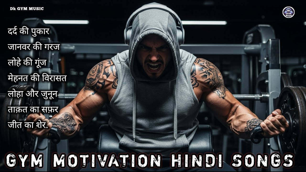 🔥 Top Hindi Workout Motivational Music Mix | Hardcore Fitness Power Beats 2025 ⚡️ Dk Gym Music 0172