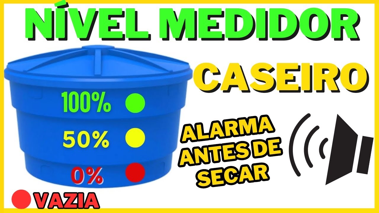 Sensor de nível para caixa d'água caseiro