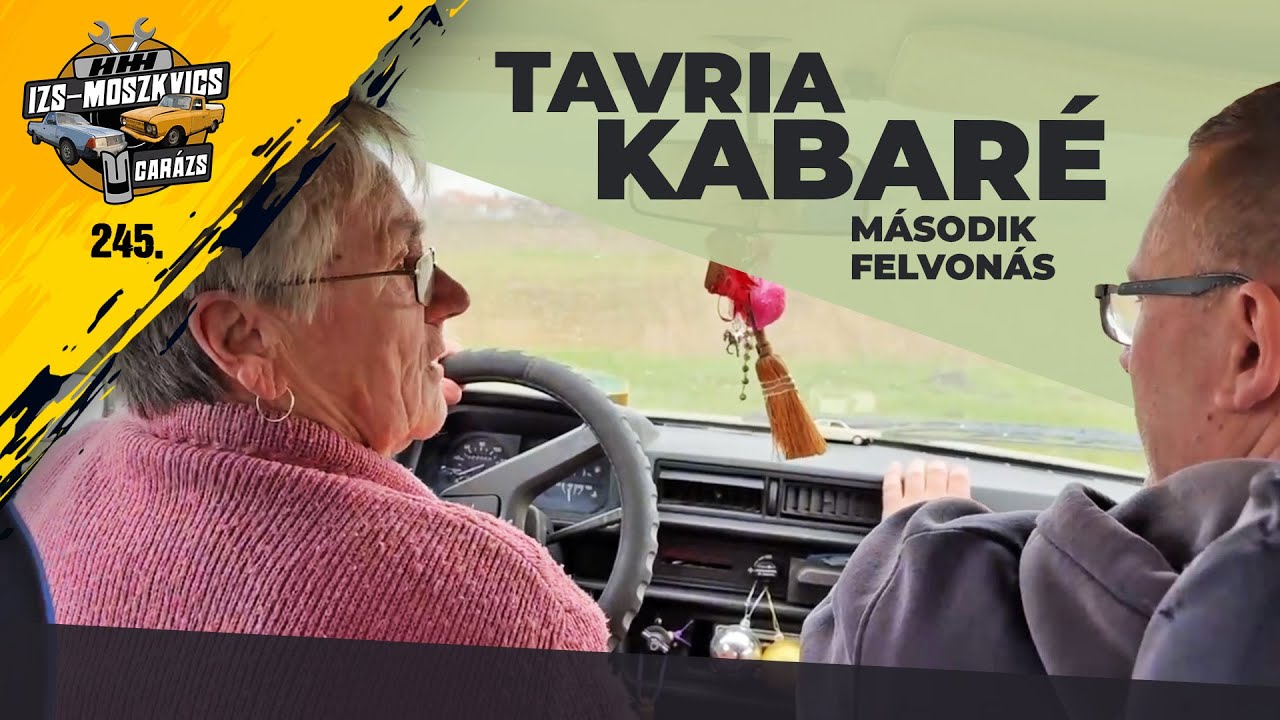 Garázs videó 245.- visszavittük a Tavriát a Mamikának...