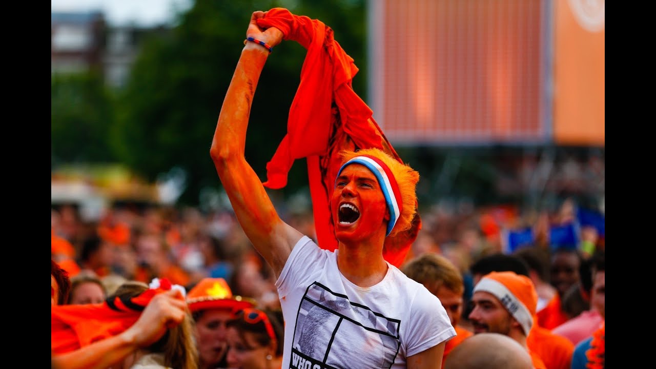Spanje - Nederland op het 538 Oranjeplein