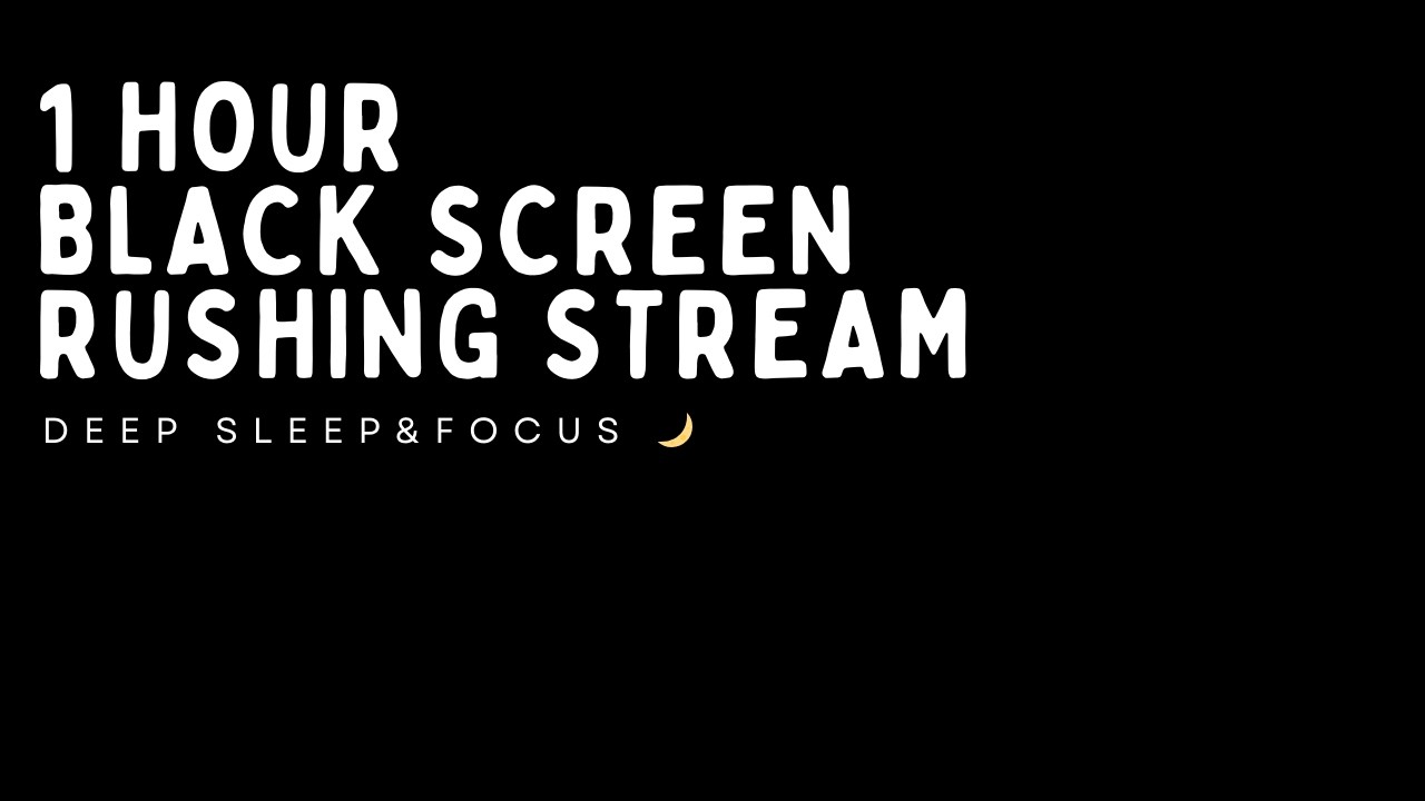 1 Hour of Rushing Stream Sounds | Deep Focus, Restful Sleep & Nervous System Reset