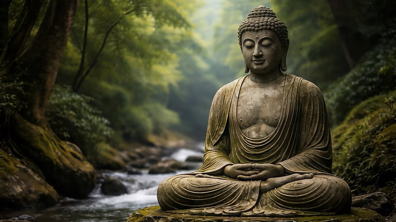Tranquility of Buddha / Bansuri bamboo flute / serene & relaxing music / Buddhist meditation