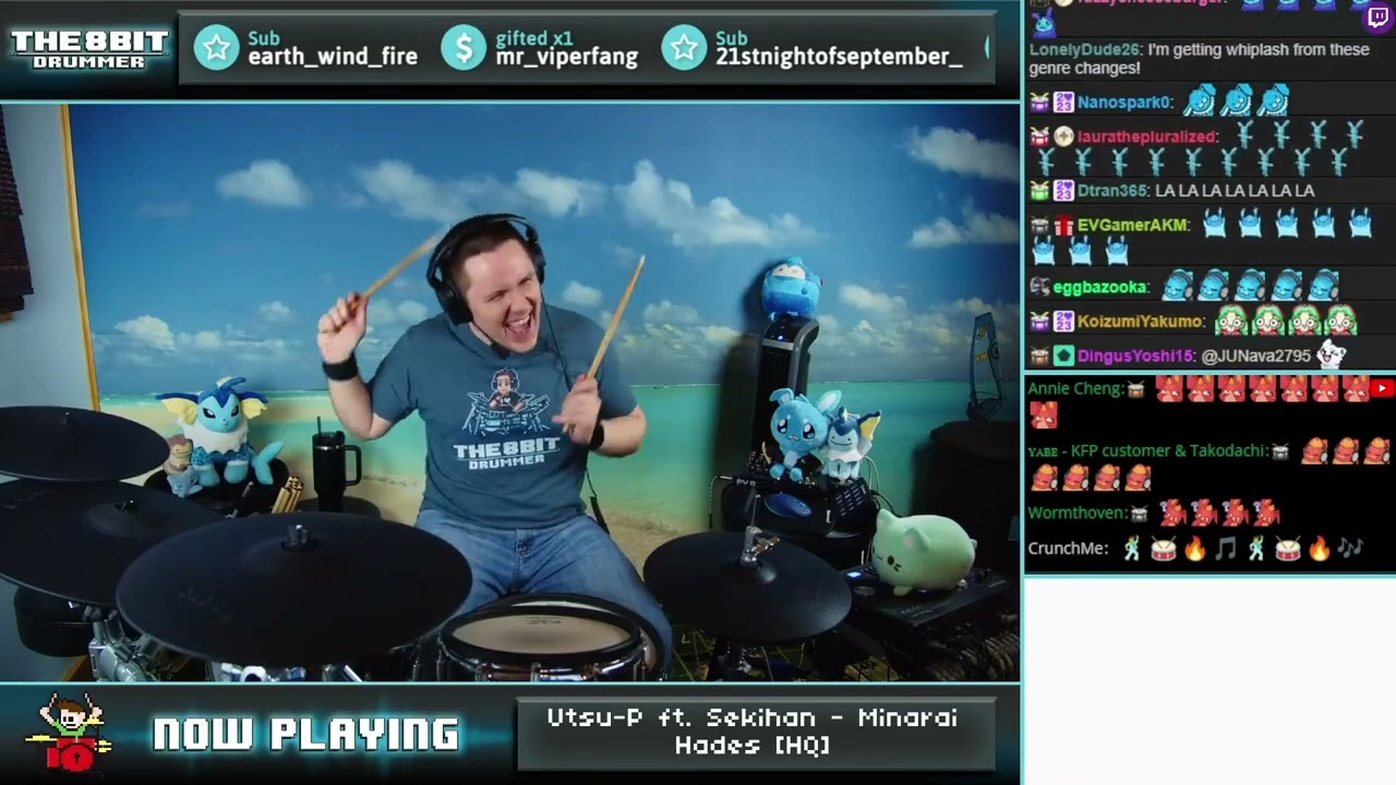 The8BitDrummer plays 鬱P/Utsu-P - 見習いハーデス / Minarai Hades / Apprentice Hades feat. 赤飯/Sekihan