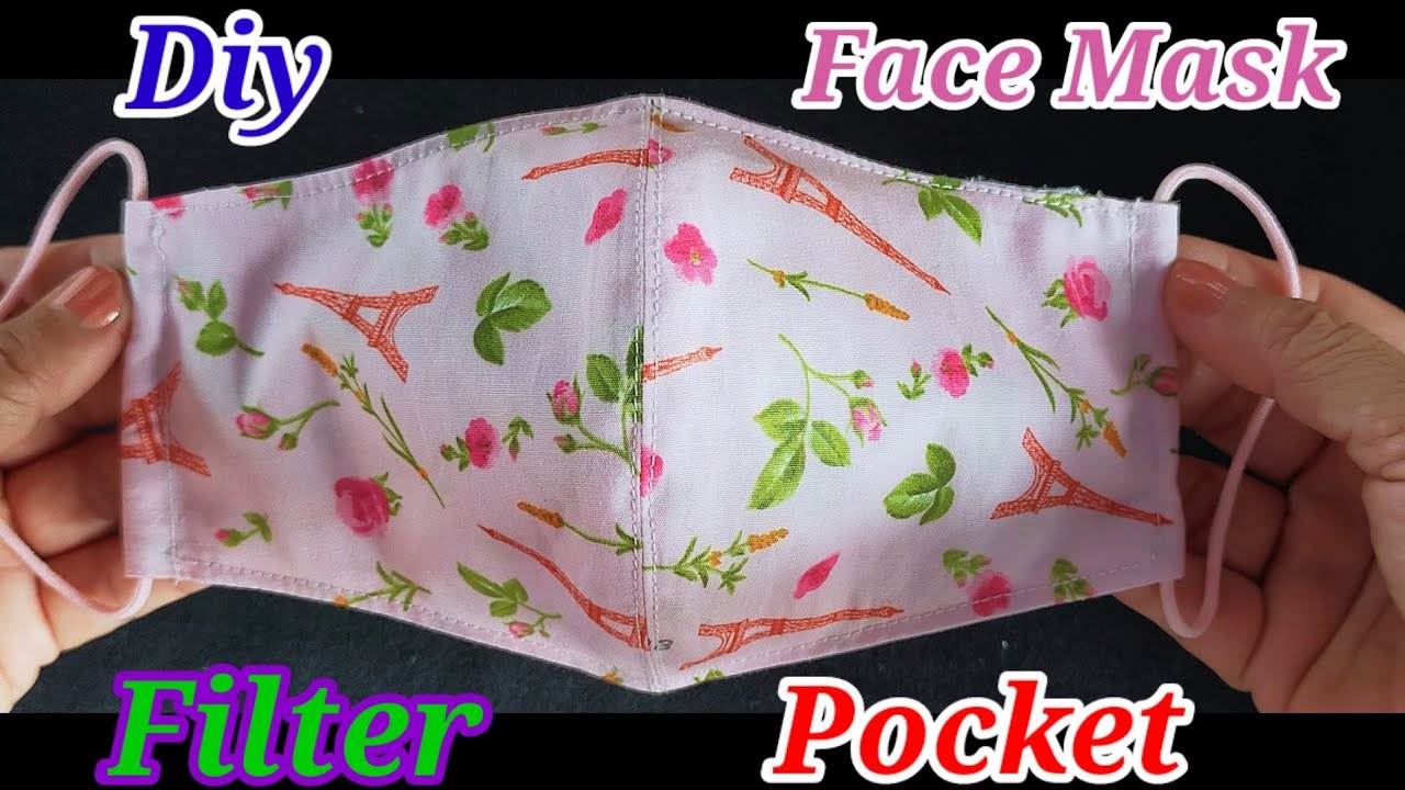 Diy Face Mask With Filter Pocket Easy Pattern