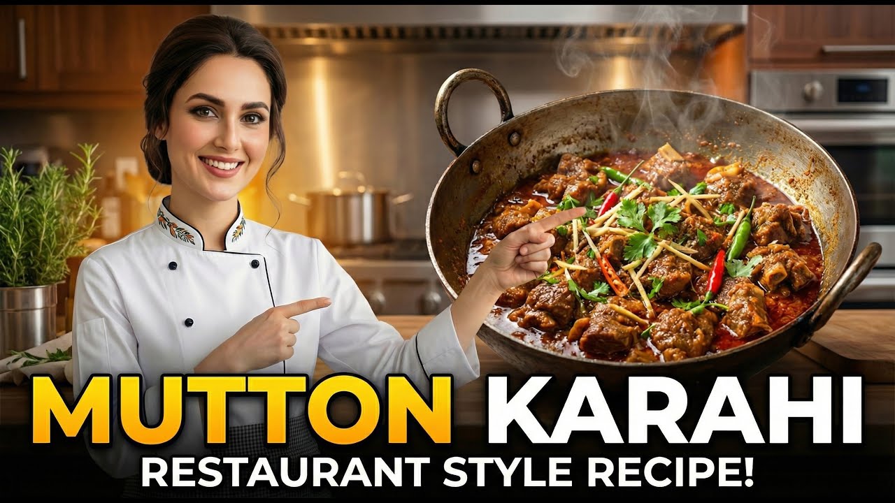 Mutton Karahi Recipe | Restaurant Style Karahi at Home | Foodie Laiba.