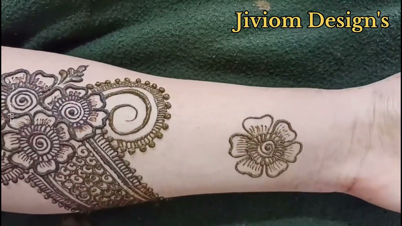 ब्यूटीफुल इजी अरेबिक मेहंदी डिजाइन Beautiful easy Arabic mehndi design Jiviom Design's