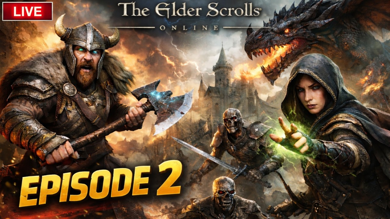 🔴 LIVE – ESO Ep.2: New Quests, New Dangers #elderscrollsonline #roadto1ksubs #livestream