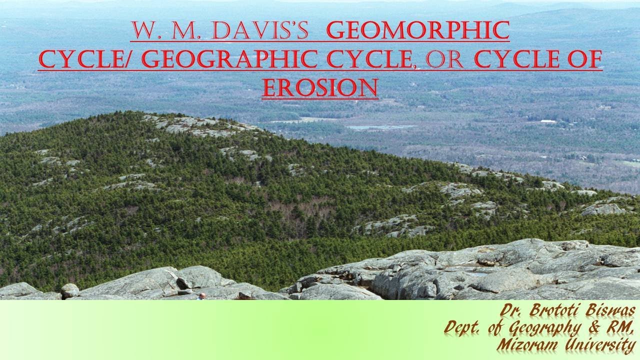 Davis Cycle of Erosion/Normal Cycle of erosion/Cycle of Peneplanation/Fluvial cycle/Geomorphology