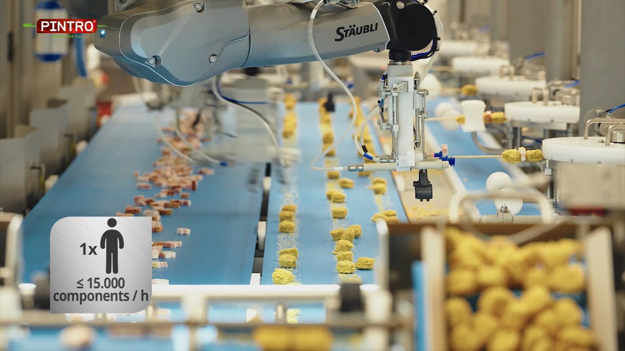 Fully Automatic Skewer Machine - Presentation video - PINTRO Pick & Skewer