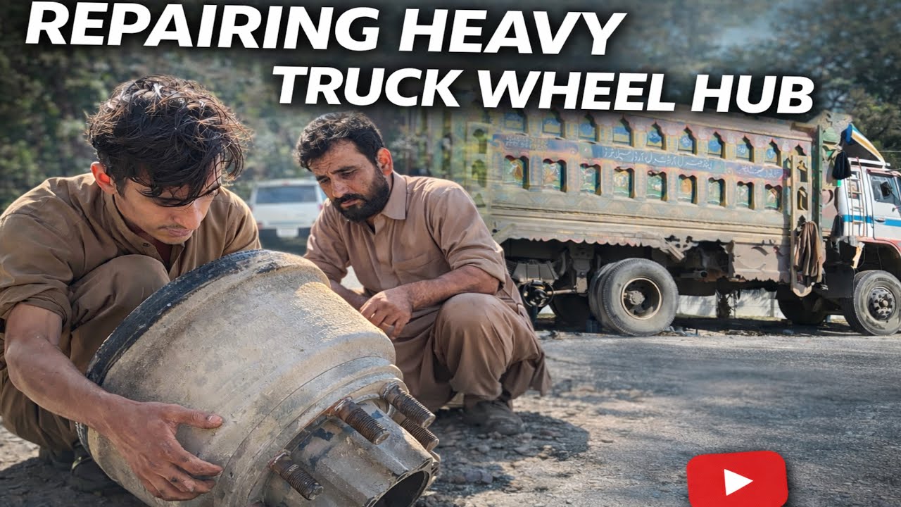 Loaded Truck Bearing Failure in the Middle of the Road 😭