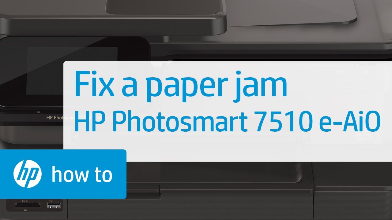 Fixing a Paper Jam | HP Photosmart 7510 e-All-in-One Printer (C311a) | HP