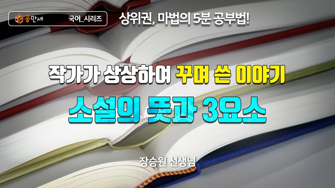 작가가 상상하여 꾸며 쓴 이야기, 소설의 뜻과 3요소