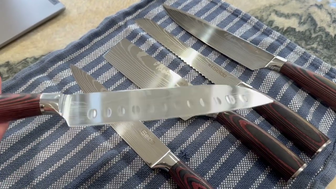 Seido Master Chef 8 piece Knife Set Review &mdash; Professional High-Carbon Kitchen Knives