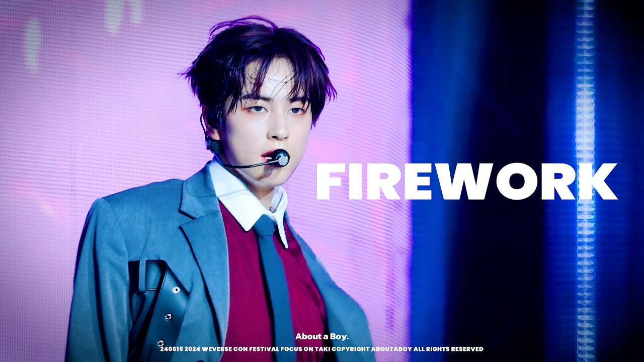 [4K] 240615 2024 WEVERSE CON FESTIVAL - FIREWORK | 타키 직캠 TAKI FOCUS タキ