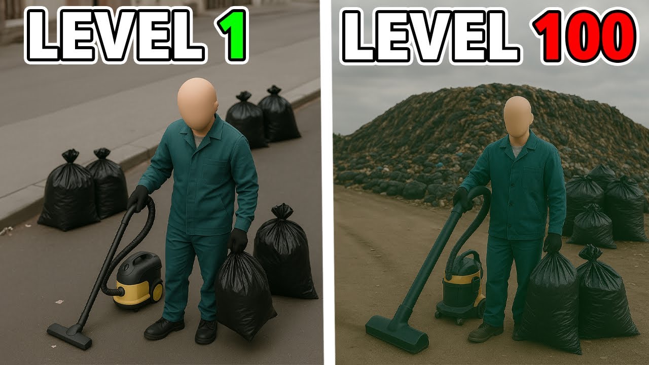 لعبة تطورية ( جمع النفايات الاستفادة منها ) Landfill Simulator
